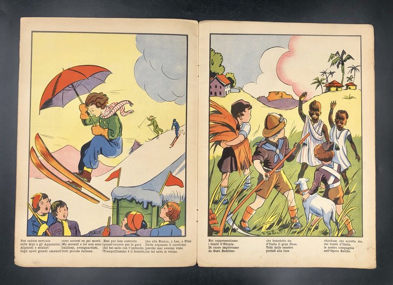 GIUOCHI di BIMBI, [Illustrato a colori di grande formato]. Gennaio …