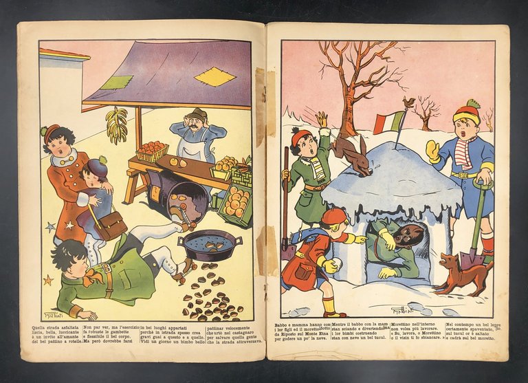 GIUOCHI di BIMBI, [Illustrato a colori di grande formato]. Gennaio …