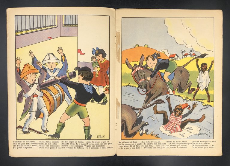 GIUOCHI di BIMBI, [Illustrato a colori di grande formato]. Gennaio …