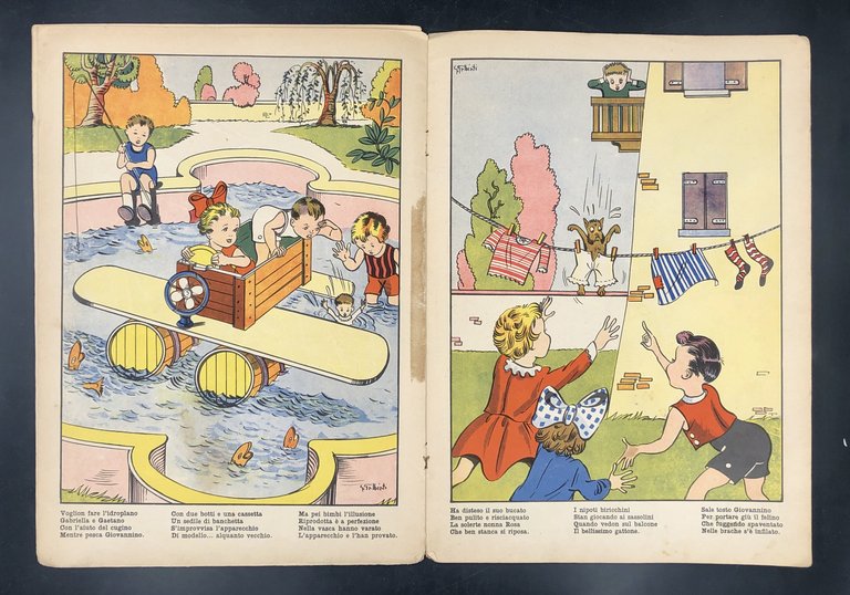 GIUOCHI di BIMBI, [Illustrato a colori di grande formato]. Gennaio …