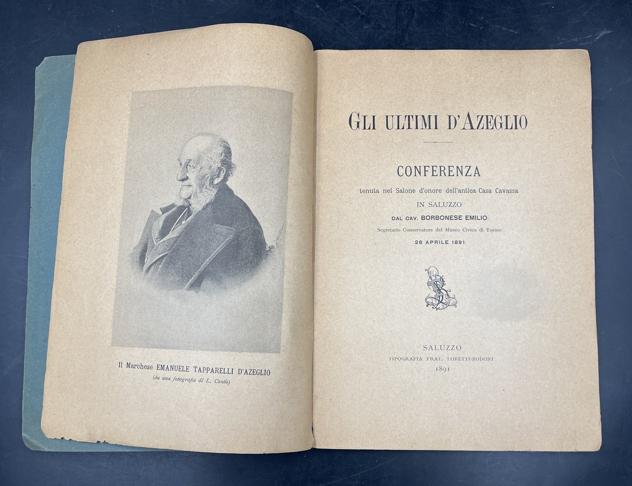 Gli ULTIMI D'AZEGLIO. Conferenza nel Salone d'onore dell'antica Casa Cavassa …