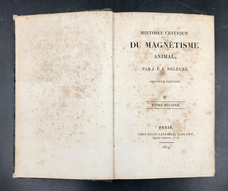 Histoire critique du MAGNÉTISME ANIMAL. 2nde éd. Tome second (soltanto; …