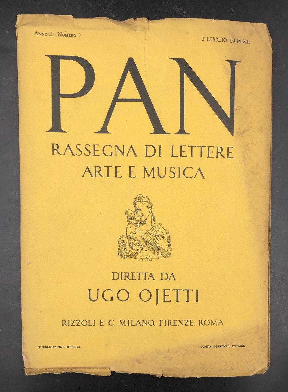 I'ISOLAMENTO del MAUSOLEO si AUGUSTO.In: Pan. Rassegna di lettere, arte …