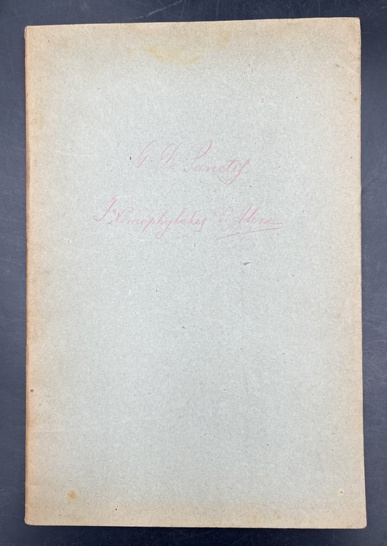 I NOMOPHYLAKES d'ATENE. Estr. orig. da "Entaphia. In memoria di …