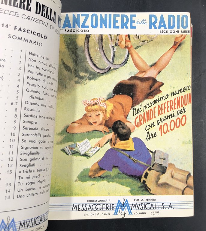 IL SECONDO ANNO del CANZONIERE della RADIO. I fascicoli nensili …