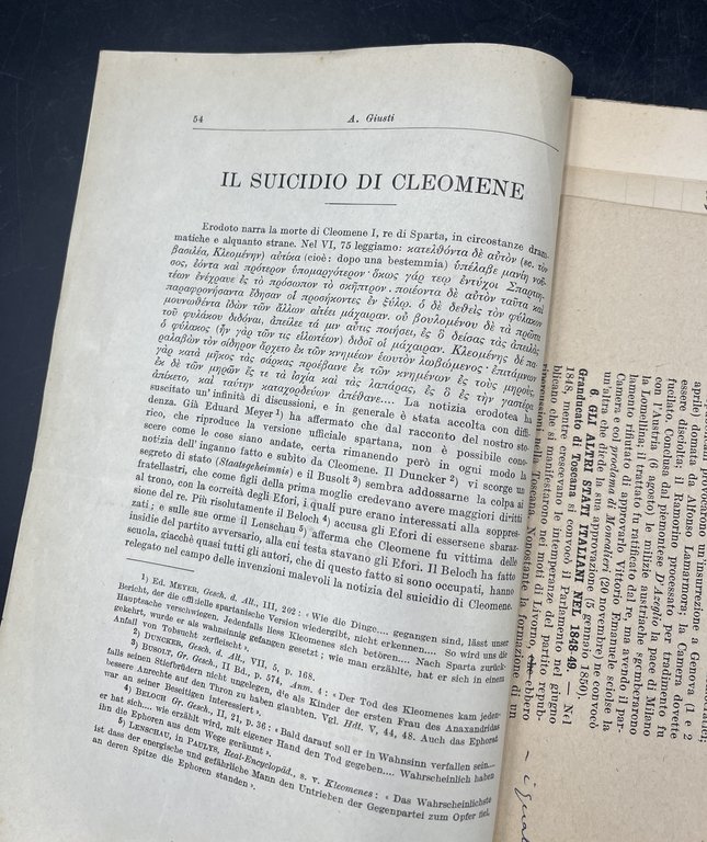 IL SUICIDIO di CLEOMENE [re di Sparte dal 521 al …