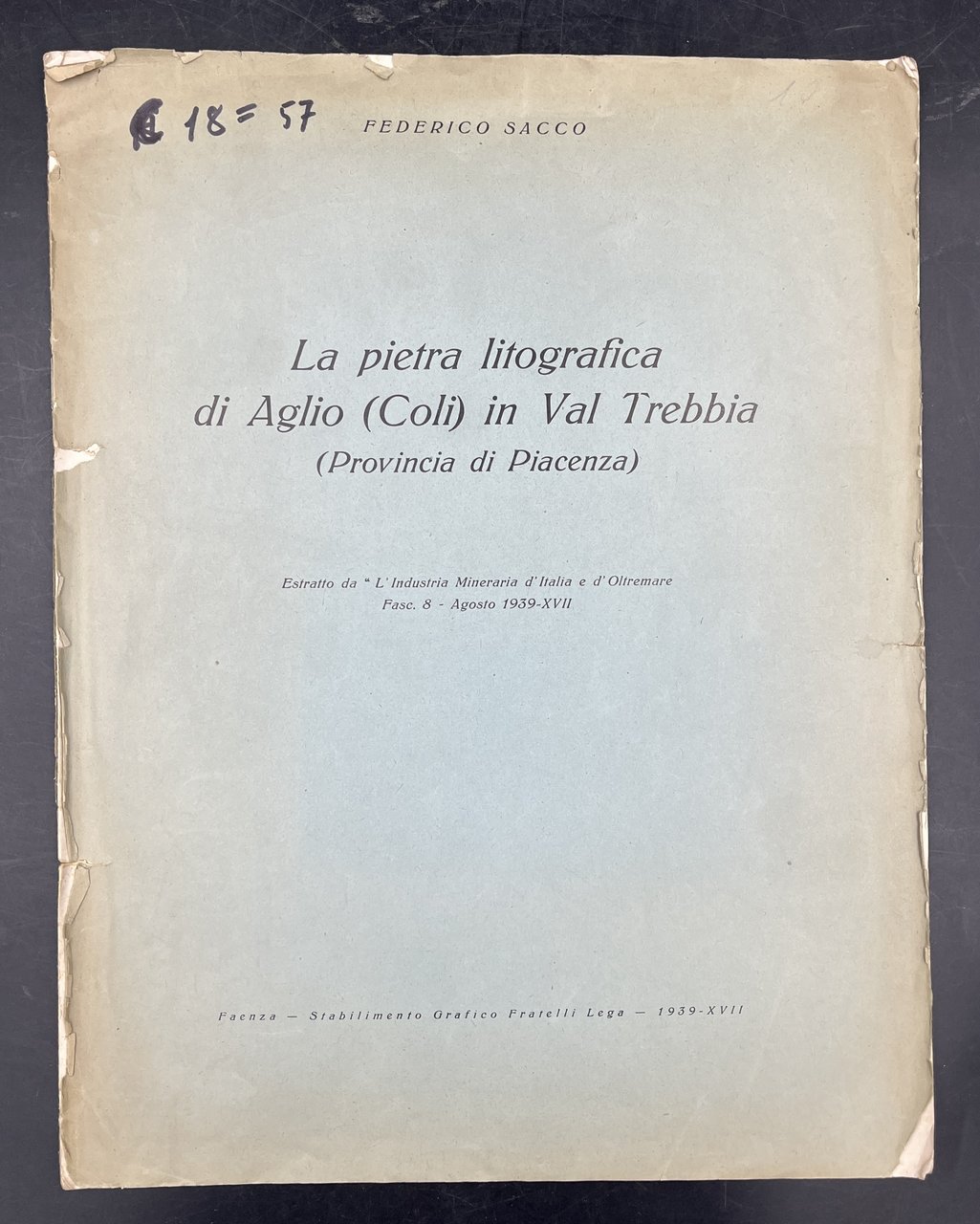 La PIETRA LITOGRAFICA di AGLIO (Coli) in VAL TREBBIA (provincia …