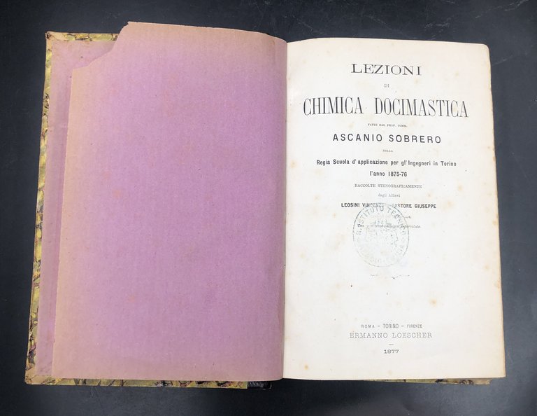 Lezioni di CHIMICA DOCIMASTICA. [Ramo della chimica applicata che studia …