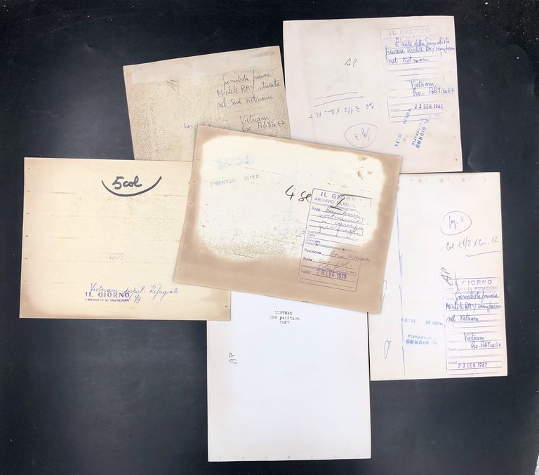 Michèle RAY in VIETNAM. Serie di 5 FOTOGRAFIE d'agenzia sulla …