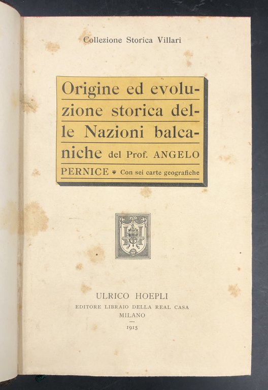 Origine ed evoluzione storica delle NAZIONI BALCANICHE.