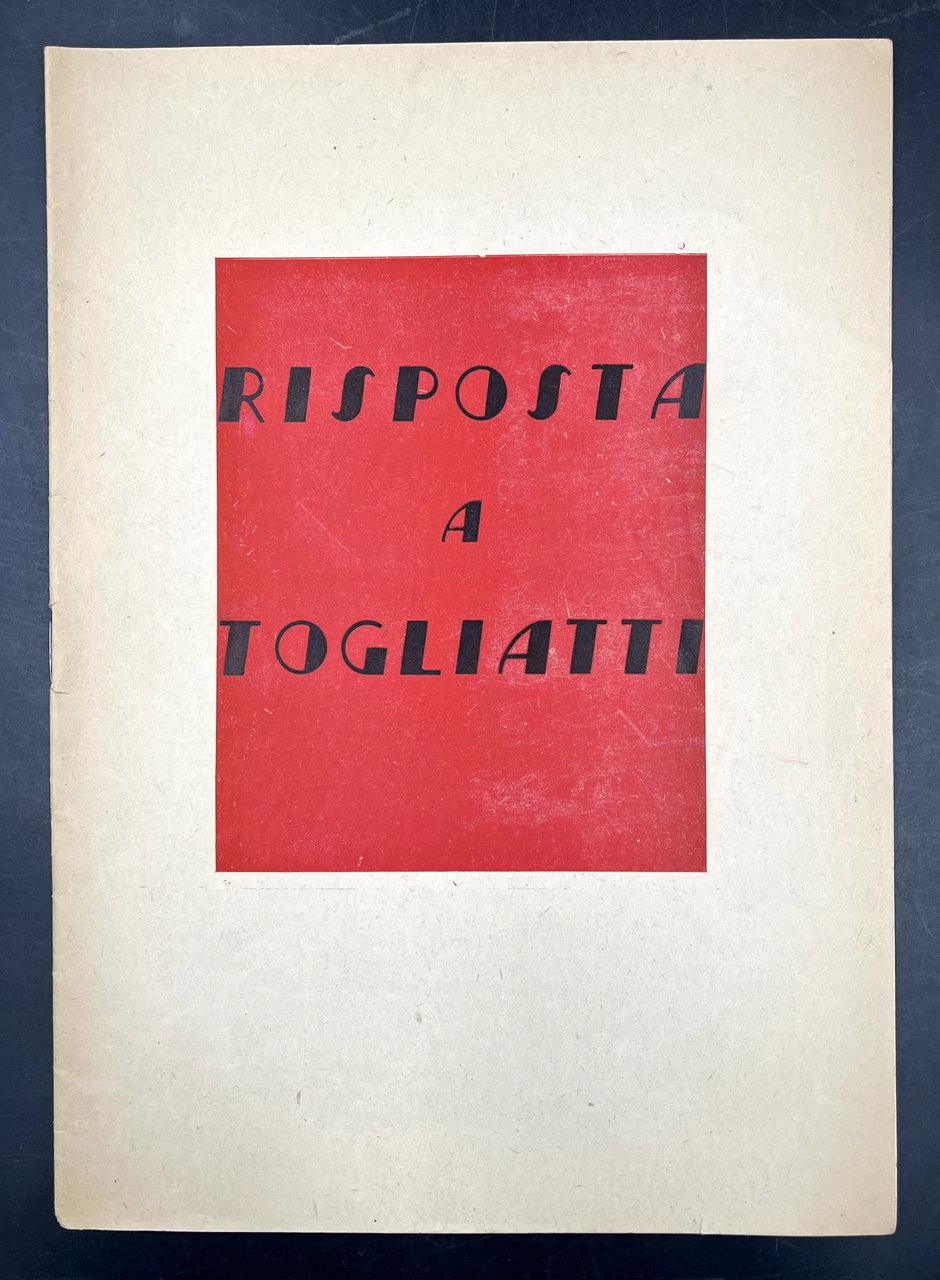 RISPOSTA a TOGLIATTI.