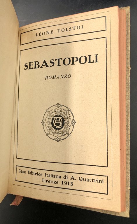 SEBASTOPOLI. Romanzo.