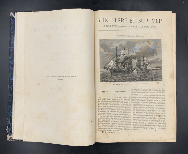 Sur TERRE et sur MER. Journal hebdomadaire de voyages et …