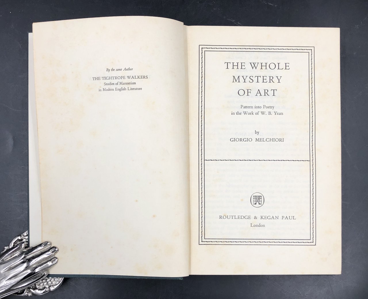 The Whole Mystery of Art. Pattern Into Poetry in the …