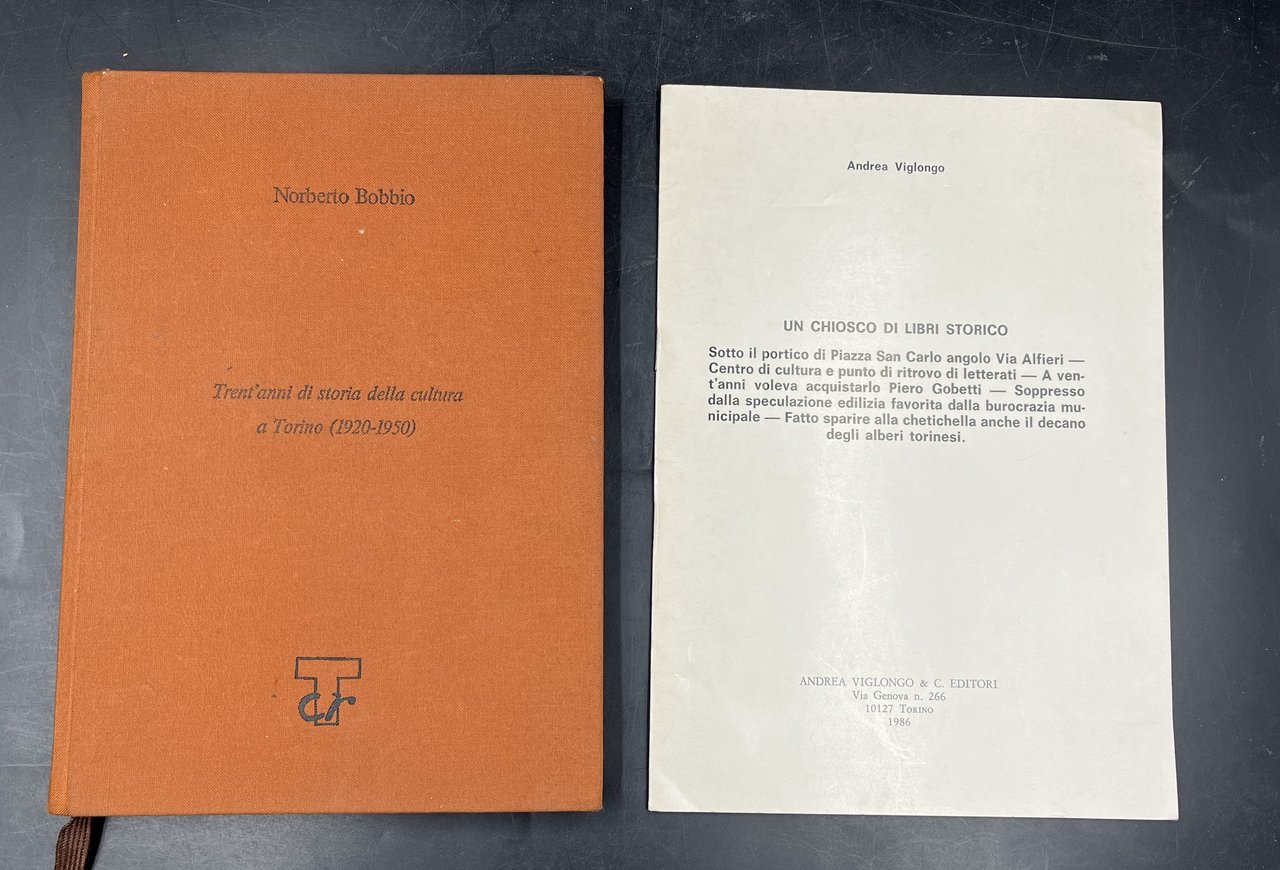 TRENT'ANNI di STORIA della CULTURA a TORINO (1920-1950).