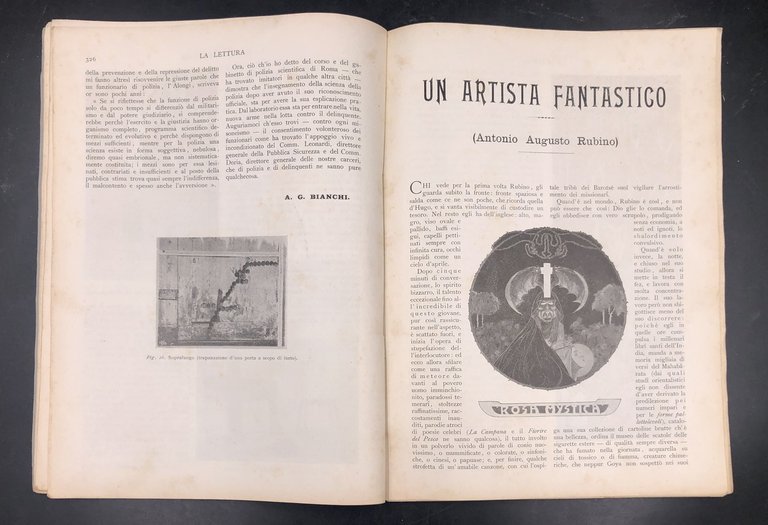 Un ARTISTA FANTASTICO (Antonio Augusto RUBINO) [di Giuseppe Bevione] + …