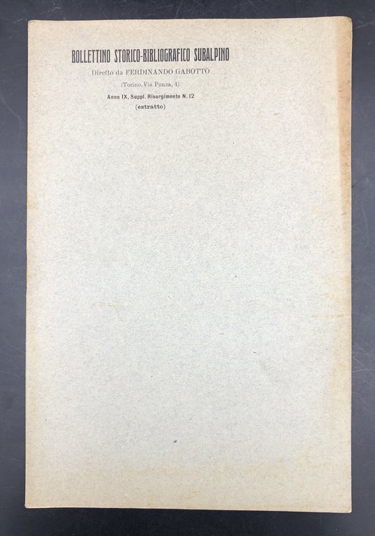Una LETTERA SCONOSCIUTA di Giovanni PRATI alla città di TORINO …