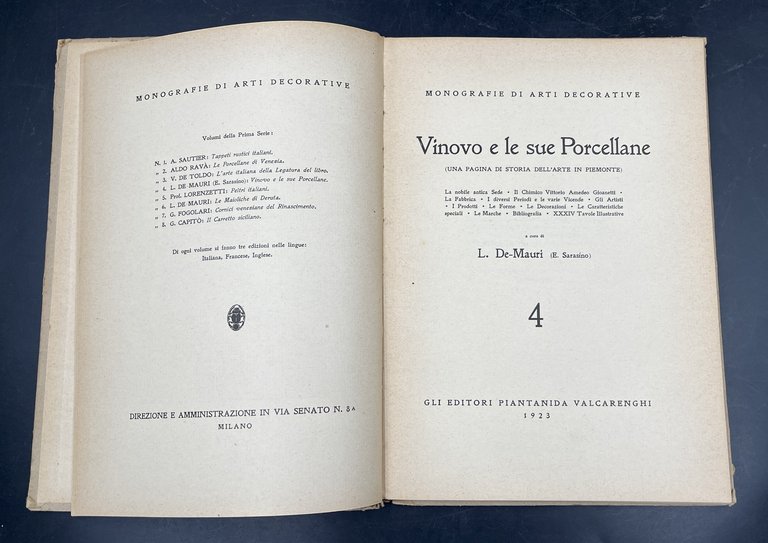 VINOVO e le sue PORCELLANE (una pagina di storia dell'Arte …