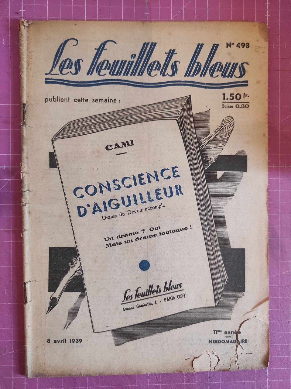 Conscience d'Aiguilleur (FEUILLETS BLEUS).