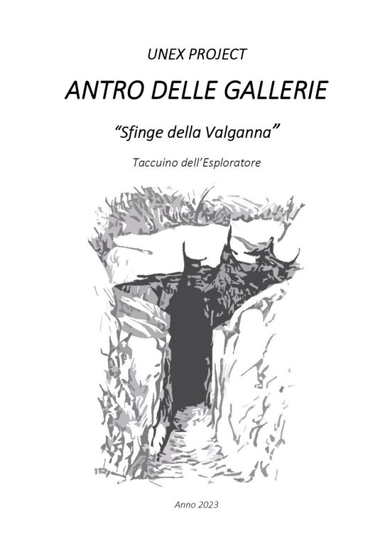 Antro delle Gallerie. «Sfinge della Valganna». Taccuino dell'Esploratore