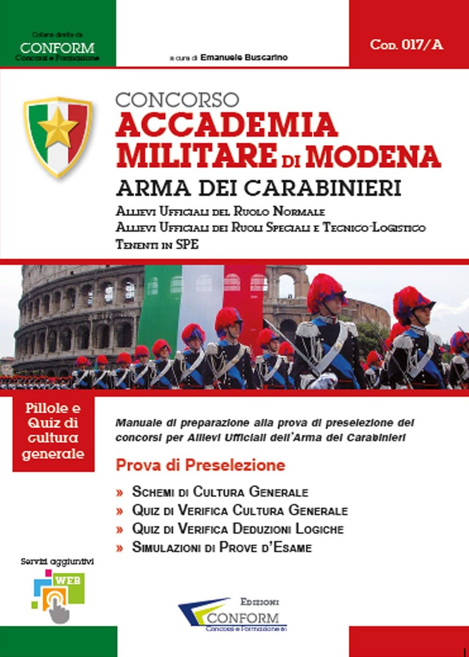 Concorso Accademia Militare di Modena. Arma Dei Carabinieri. Prova di …