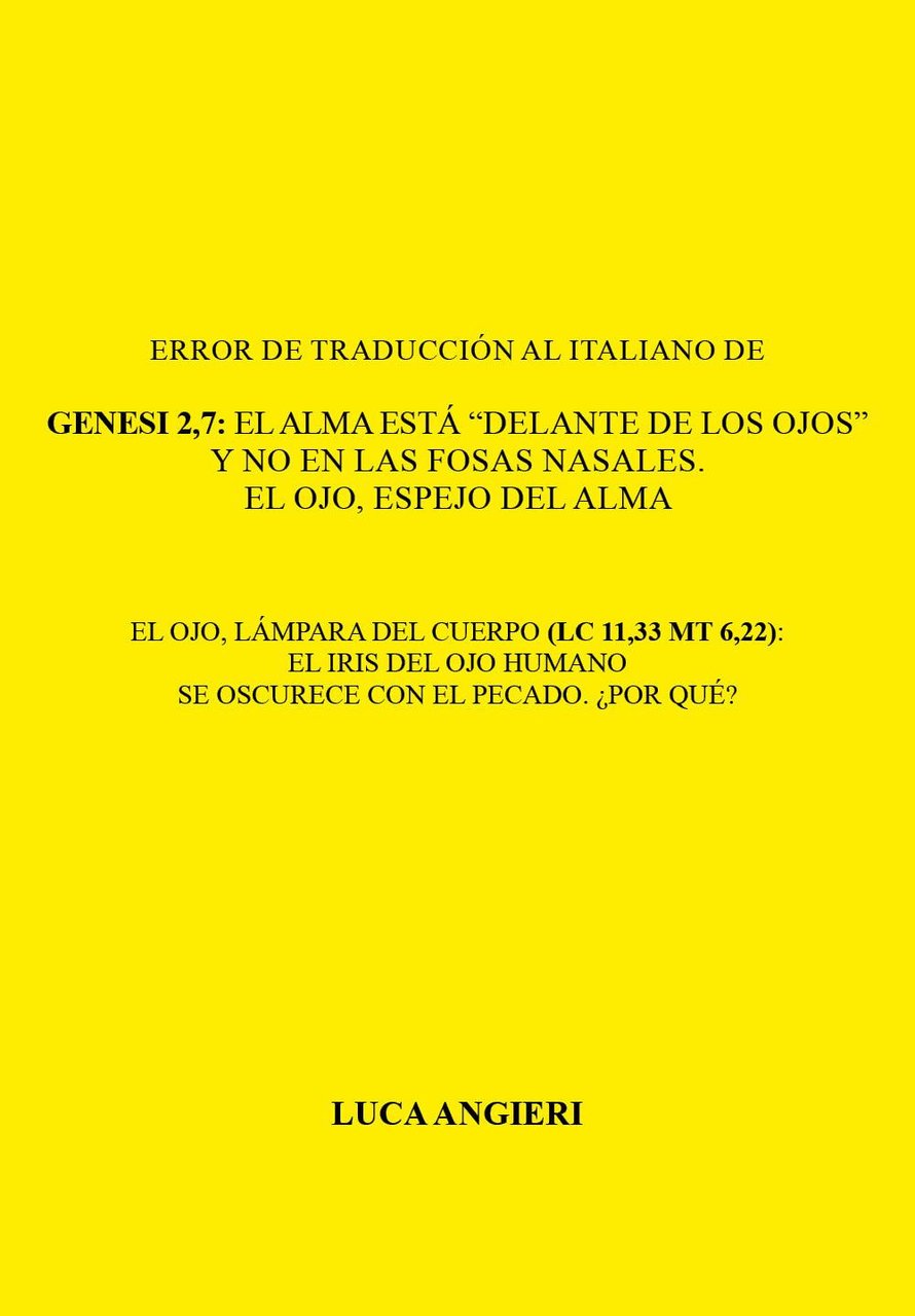 Error de traducción al italiano de Génesis 2,7: el alma …