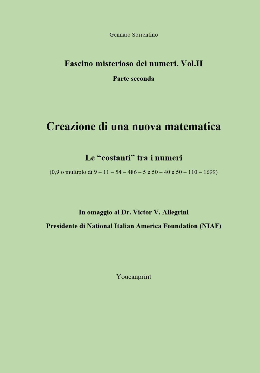 Fascino misterioso dei numeri. Vol. 2: Parte seconda