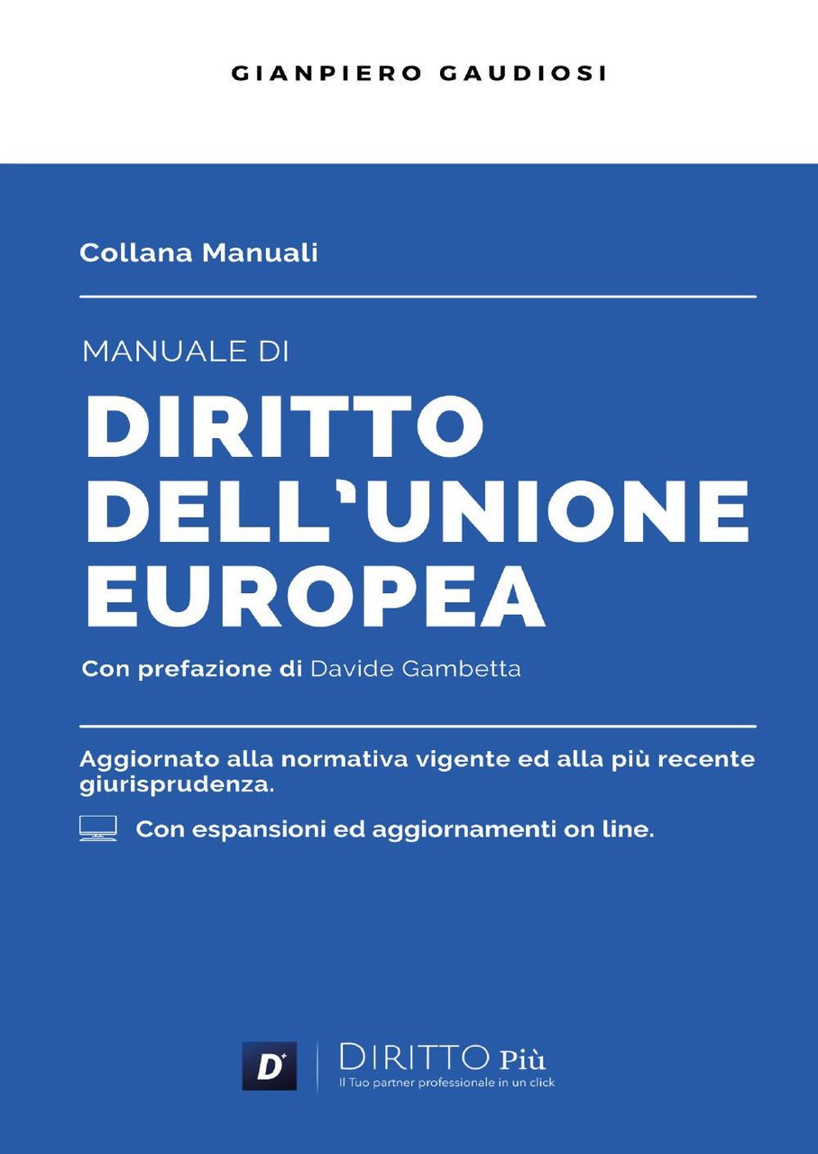 Manuale di diritto dell'Unione Europea
