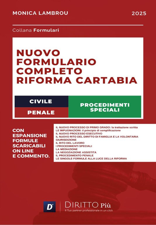 Nuovo formulario completo riforma Cartabia, civile, penale e procedimenti speciali | Immagine Gallery 2
