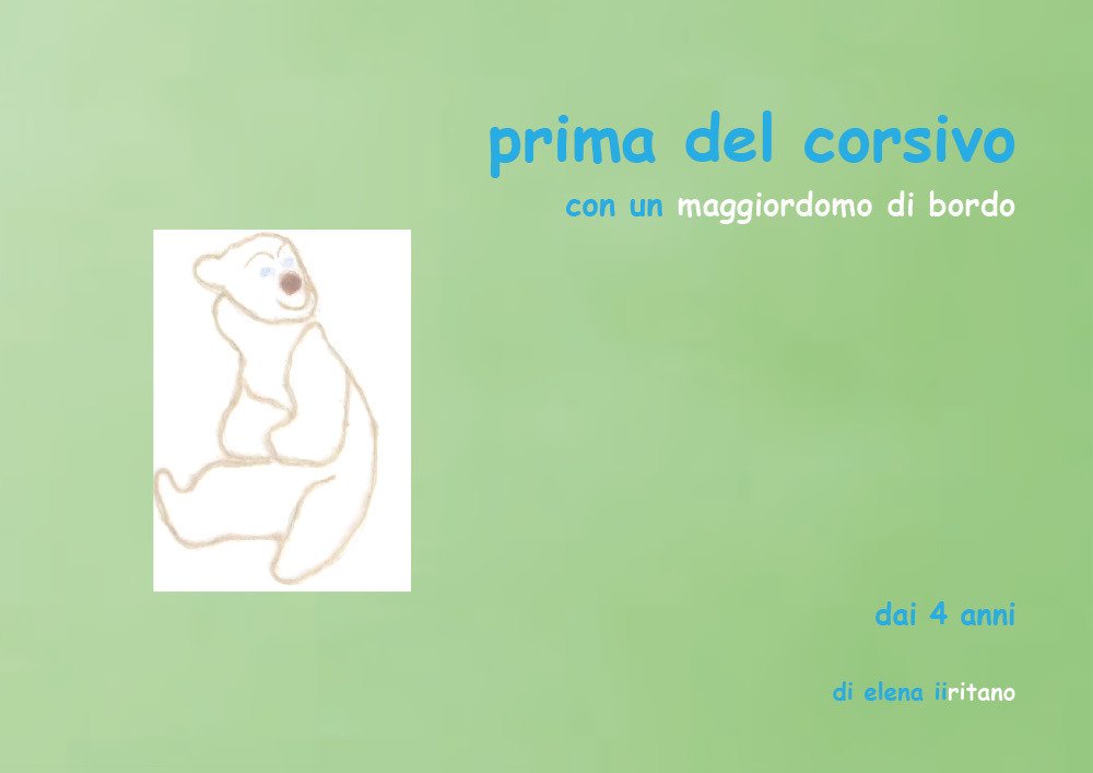 Prima del corsivo con un maggiordomo di bordo