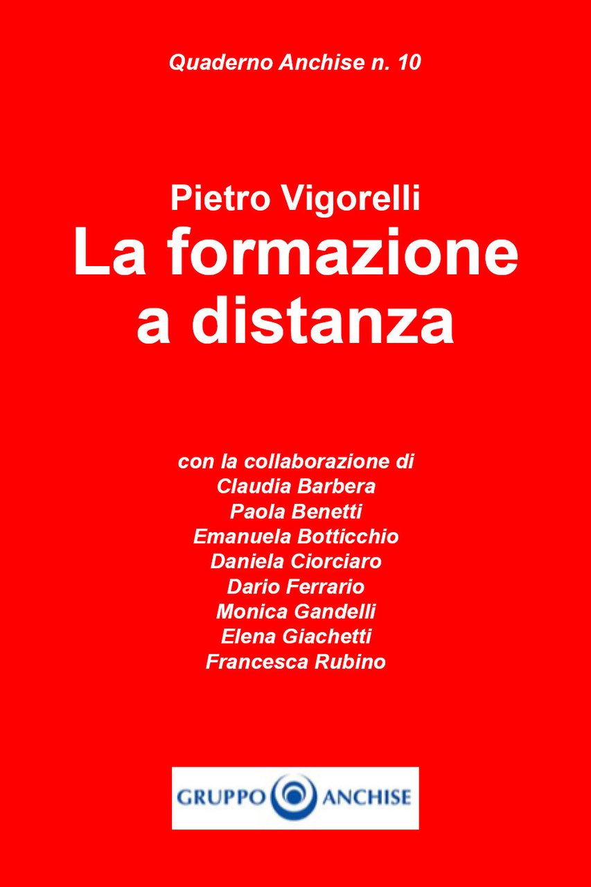 Quaderno Anchise. Vol. 10: La formazione a distanza