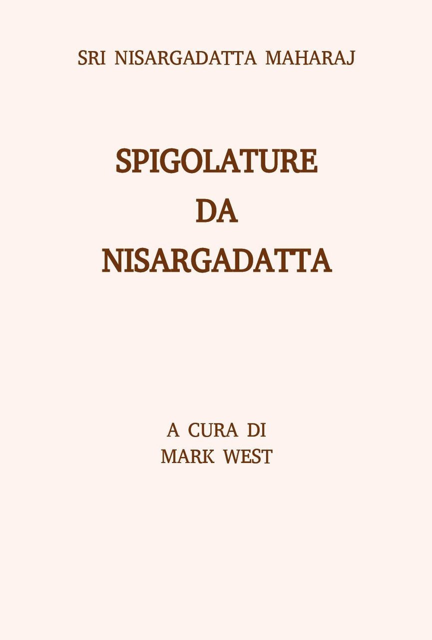 Spigolature da Nisargadatta | Immagine principale