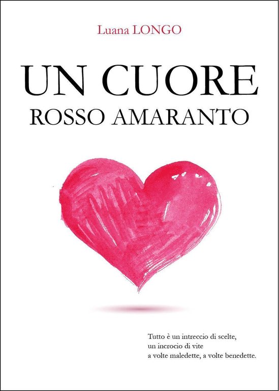 Un cuore rosso amaranto