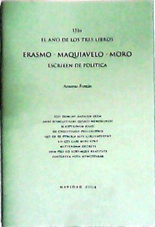 1516, el año de los tres libros. Erasmo - Maquiavelo … | Immagine principale