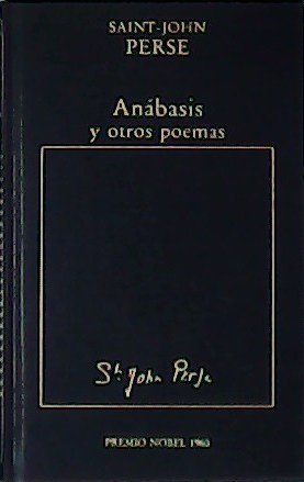 Anábasis y otros poemas. Premio Nobel 1960. | Immagine principale