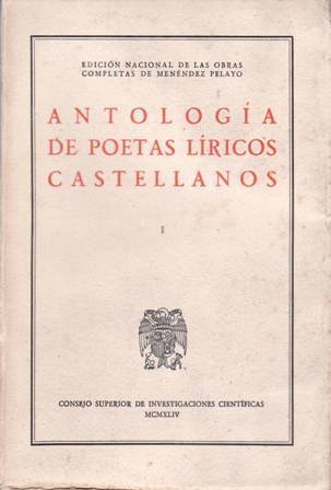 Antología de poetas líricos castellanos. Parte 1ª: La poesía en …