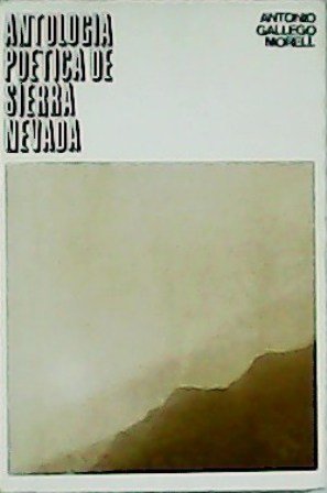 Antología poética de Sierra Nevada.