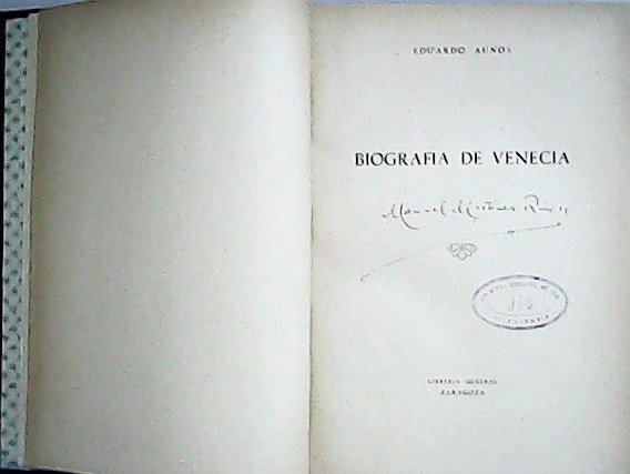 Biografía de Venecia. ����