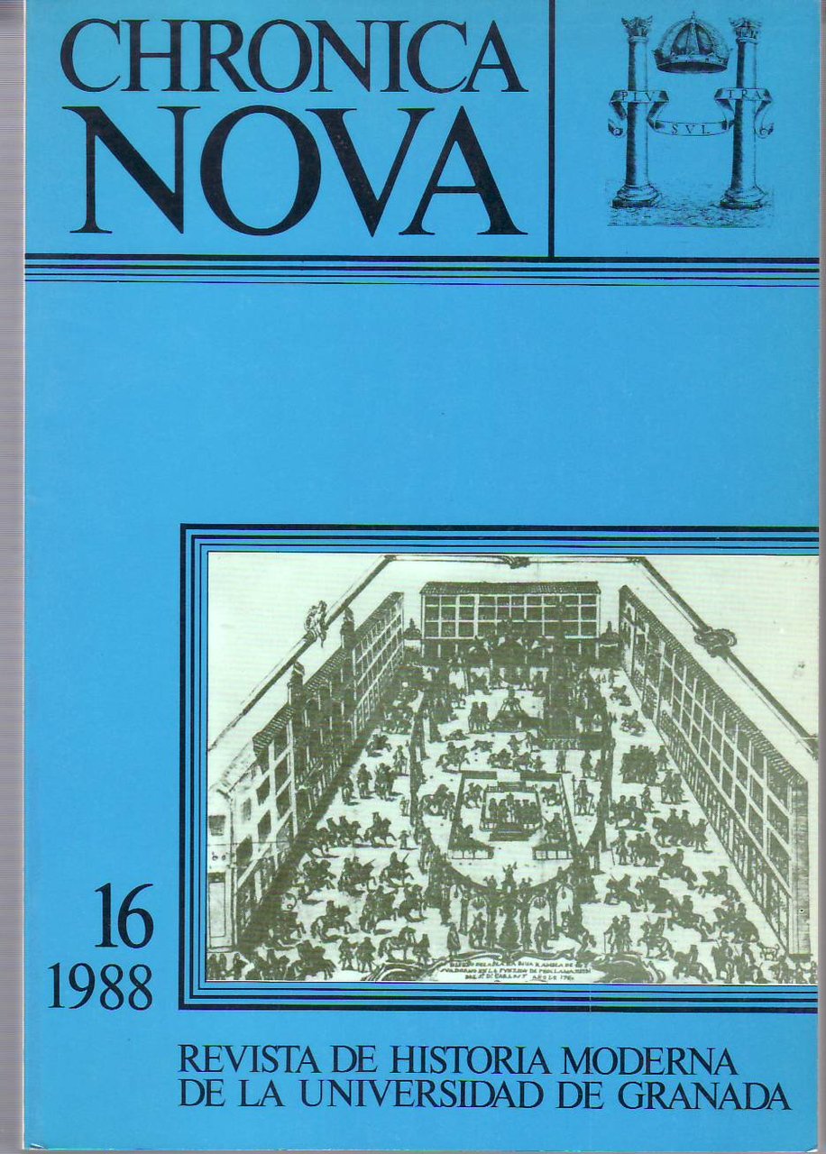 CHRONICA NOVA Nº 16. Revista de Historia Moderna de la … | Immagine principale