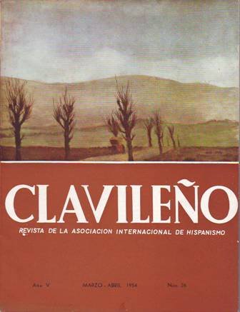 CLAVILEÑO. Revista de la Asociación Internacional de Hispanismo.- Nº26. Colaboran: …