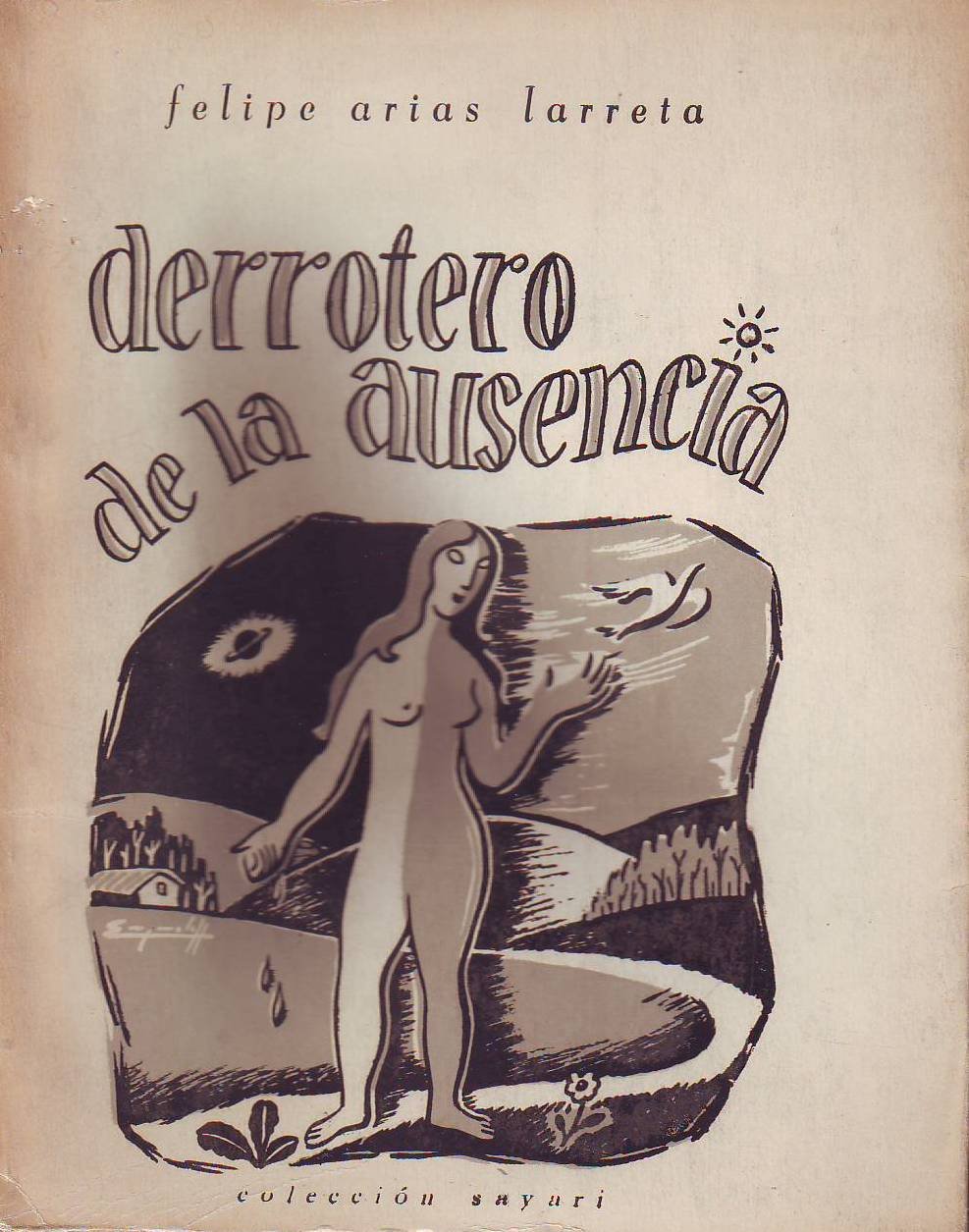 Derrotero de la ausencia. Cubierta de Essquerriloff.