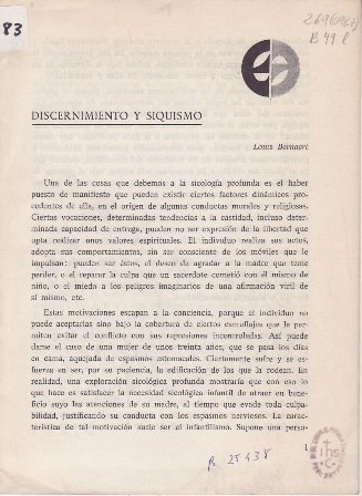 Discernimiento y Siquismo.