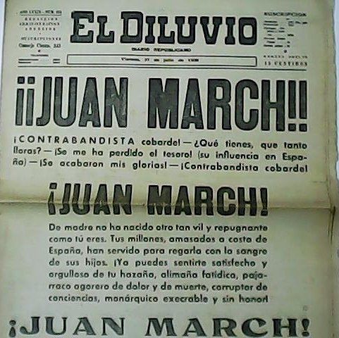 EL DILUVIO. Diario republicano. Año LXXIX. Nº181.