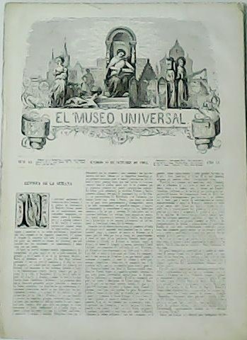 EL MUSEO UNIVERSAL. Revista semanal. Año VI, nº42. | Immagine principale