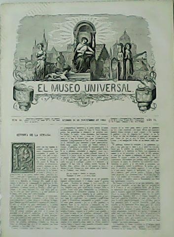 EL MUSEO UNIVERSAL. Revista semanal. Año VI, nº46. | Immagine principale