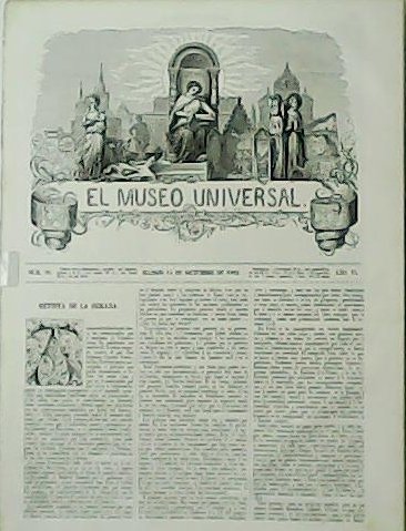 EL MUSEO UNIVERSAL. Revista semanal. Año VI, nº50. | Immagine principale