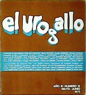 EL UROGALLO Nº 15. Revista literaria. Cabeza de Antonio Espina. …