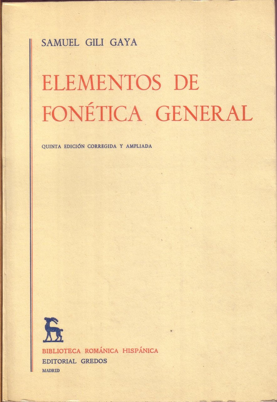 Elementos de fonética general.