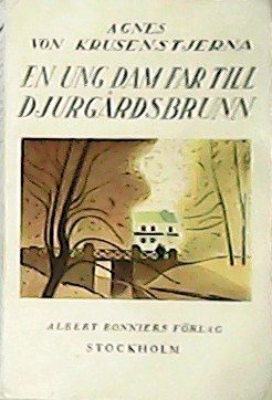 En ung dam far till Djurgårdsbrunn.