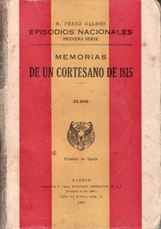 Episodios Nacionales: Memorias de un cortesano de 1815 - 52500. | Immagine principale